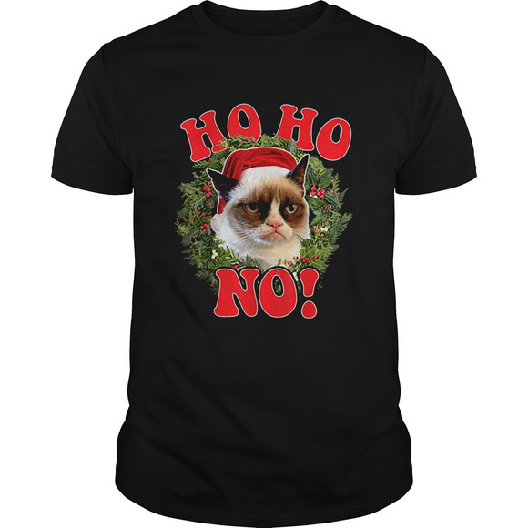 Other - Grumpy Cat Ho Ho No Christmas Wreath Holiday Graphic Shirt